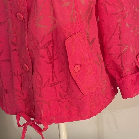 *Like New* Ruby Rd Pink Bolero-Type Jacket, 3/4 Length Sleeve | Size 14 - Picture 5 of 9